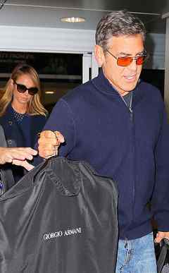 george clooney stacy keibler matching outfits George Clooney and Stacy Keibler still together