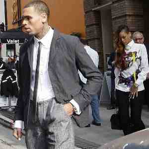 rihanna chris brown court apperance Rihanna stands by her man, Chris Brown